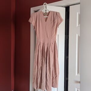 Pink 1940s dress